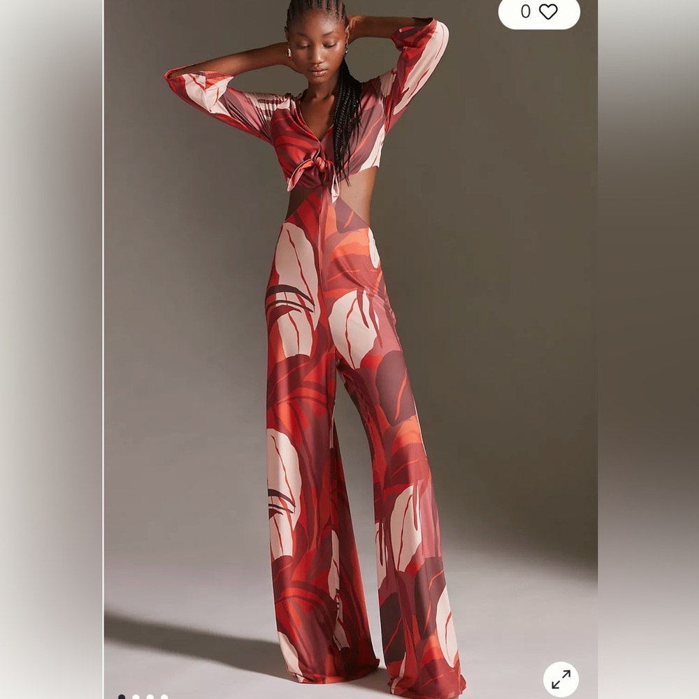 Hutch Cutout Printed Jumpsuit